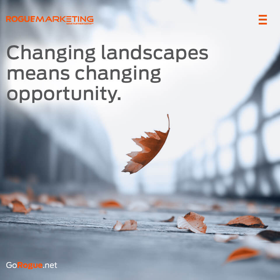Changing landscapes mean changing opportunities