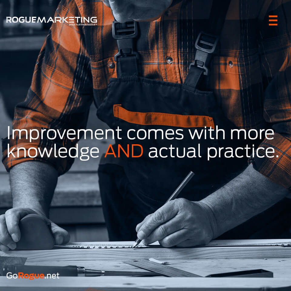 Improvement comes with practice