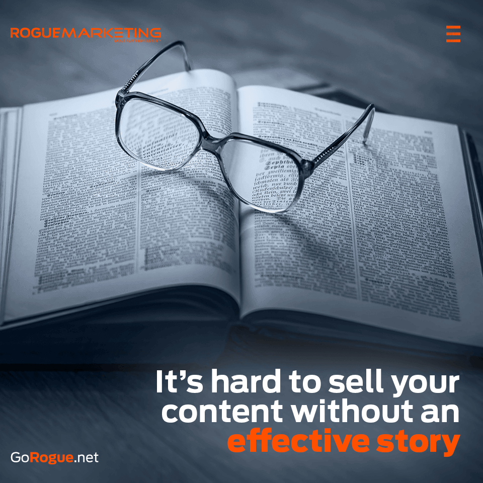 Its hard to see content without a story