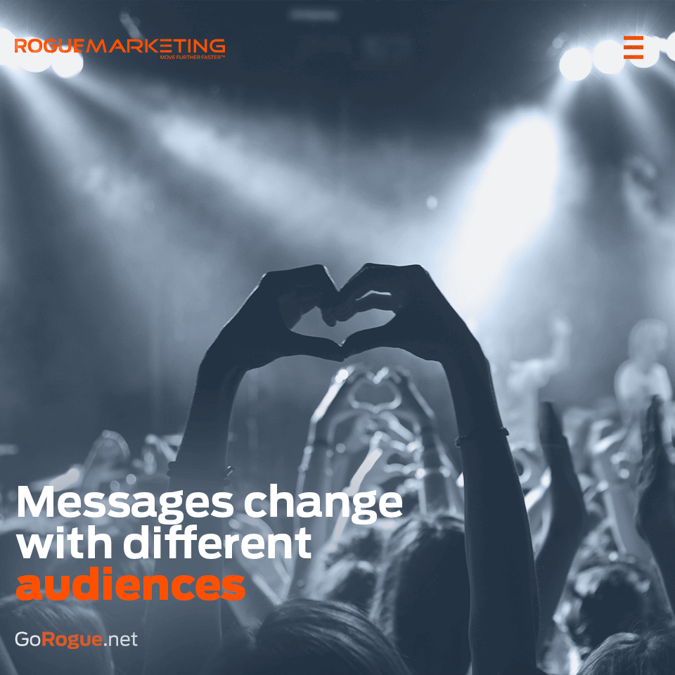 Messages change with different audiences