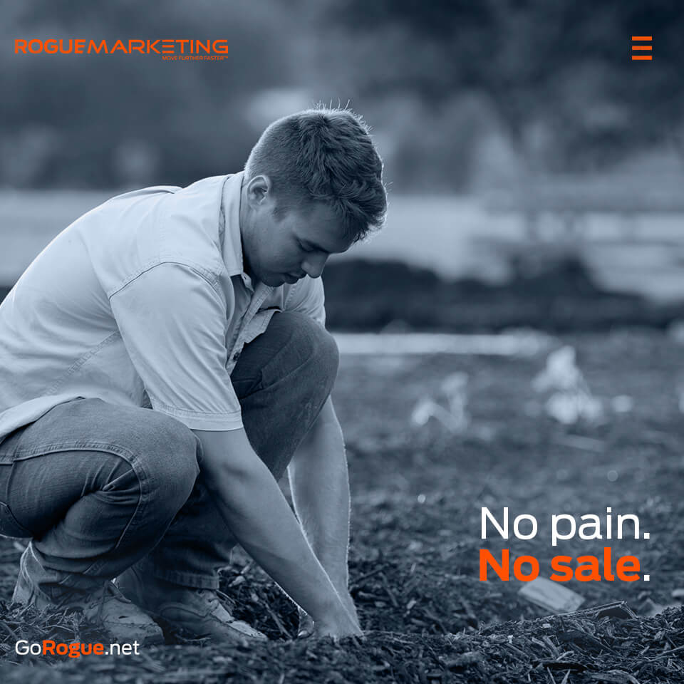 No pain or no sale