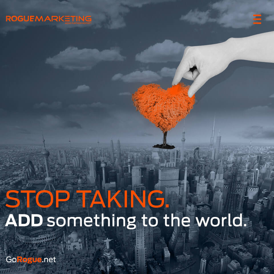 Stop talking and add something to the world quote