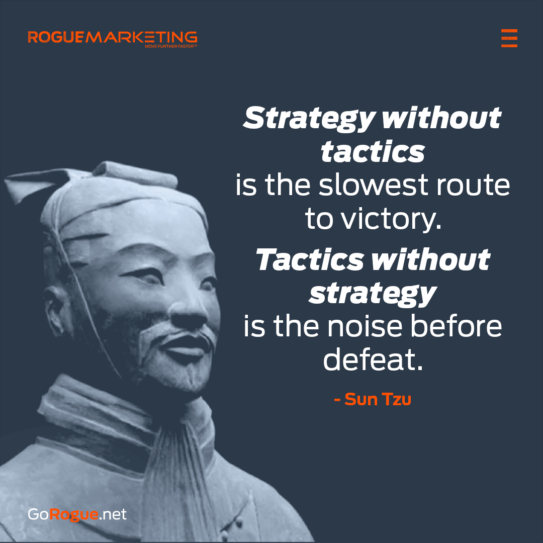 Strategy without tactics is the slowest route to victory