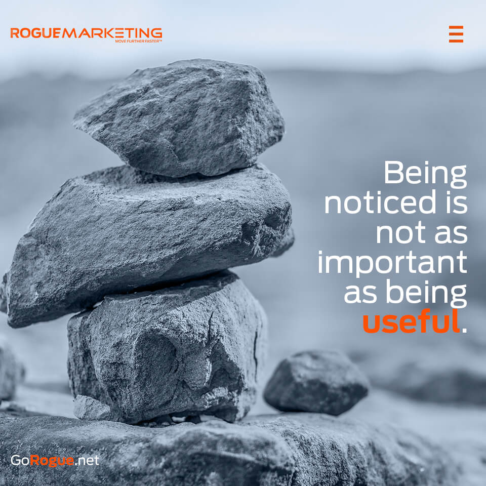 The importance of being useful