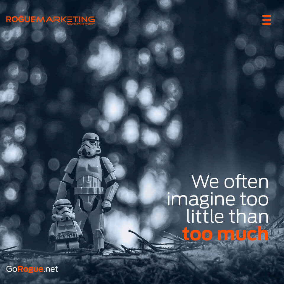 We often imagine too little than too much