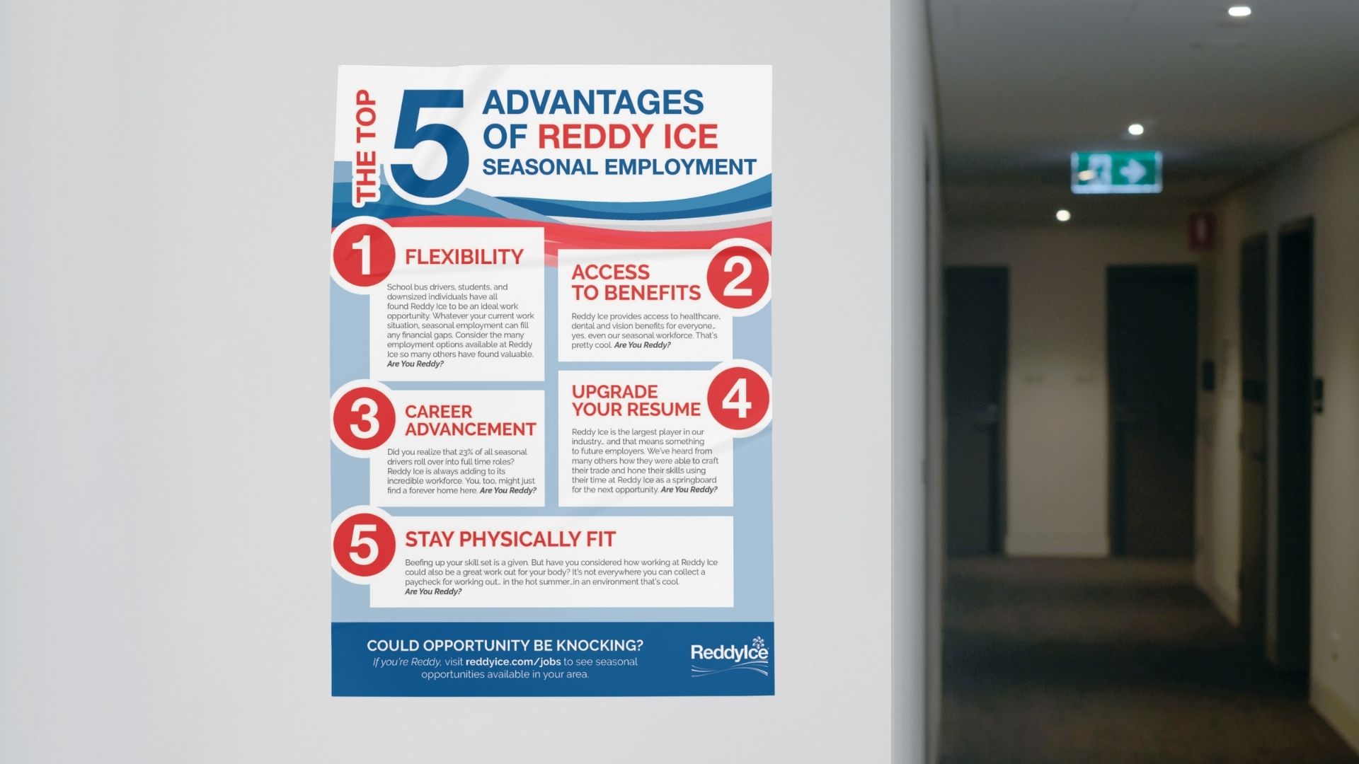 Reddy Ice - Seasonal Employee Flyer